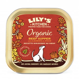 Lily's Kitchen Canine Adult Organic Boeuf Supper barquette