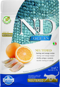 Farmina - N&D Ocean Feline Adult Neutered Hareng & Orange