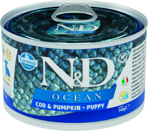 Farmina - N&D Ocean Puppy Mini Cabillaud & Potiron Bo&icirc;te