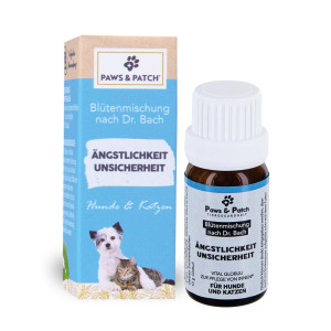 Dr. Bach Bl&uuml;tenmischung - &Auml;ngstlichkeit + Unsicherheit f&uuml;r Hunde und Katzen
