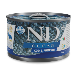 Farmina - N&D Ocean Canine Adult Mini Cabillaud & Potiron Bo&icirc;te