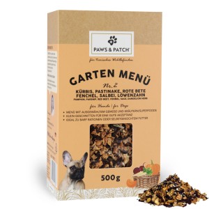 Menu jardin n&deg; 2 pour chiens