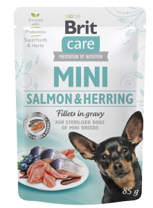 Brit Care Canine - Adult Mini Sterilised Lachs & Hering Beutel