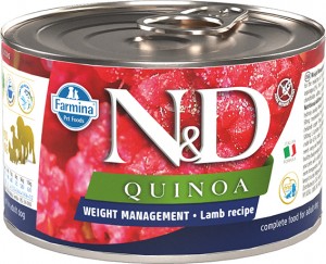 Farmina - N&D Quinoa Canine Adult Weight Management Lamm, Quinoa, Brokkoli & Spargel Dose